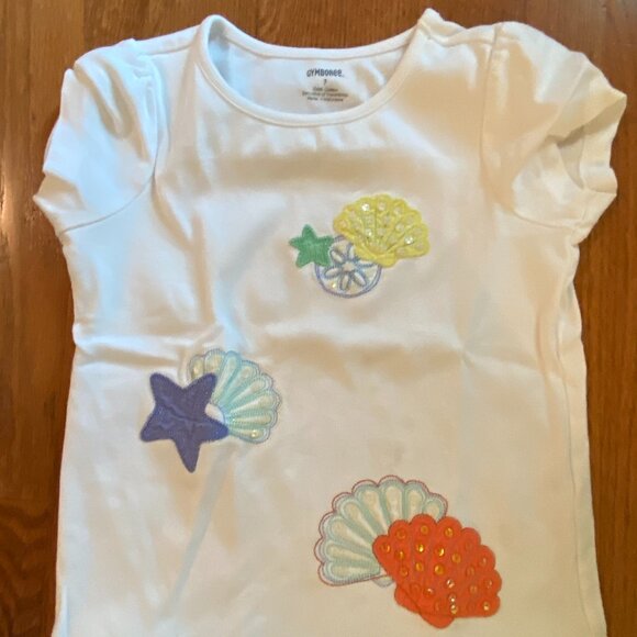 Gymboree 2 pc set - white t-shrt and skort - Size 7 - Picture 2 of 6